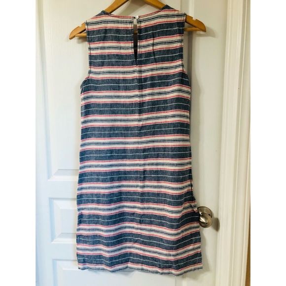 ST. TROPEZ WEST STRIPED SHEATH DRESS SZ 2 - Picture 2 of 4